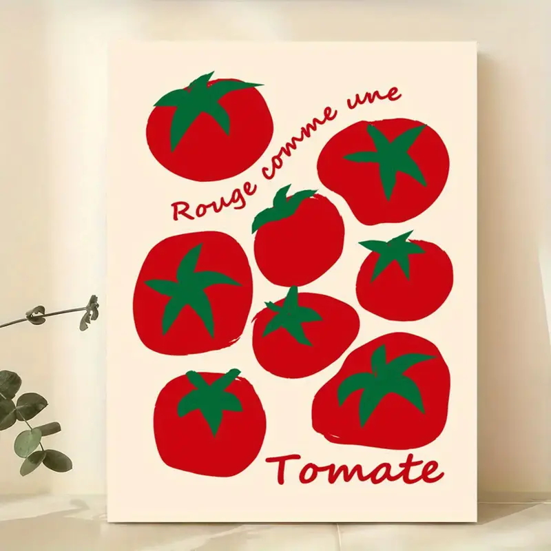 Home Decor On Wall - Moderne bunte rote Tomaten Wandkunst Drucke