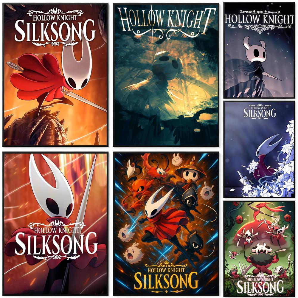 Home Decor Living Room Ideas - Game Hollow Knight Poster HD-Druck Cyberpunk-Stil