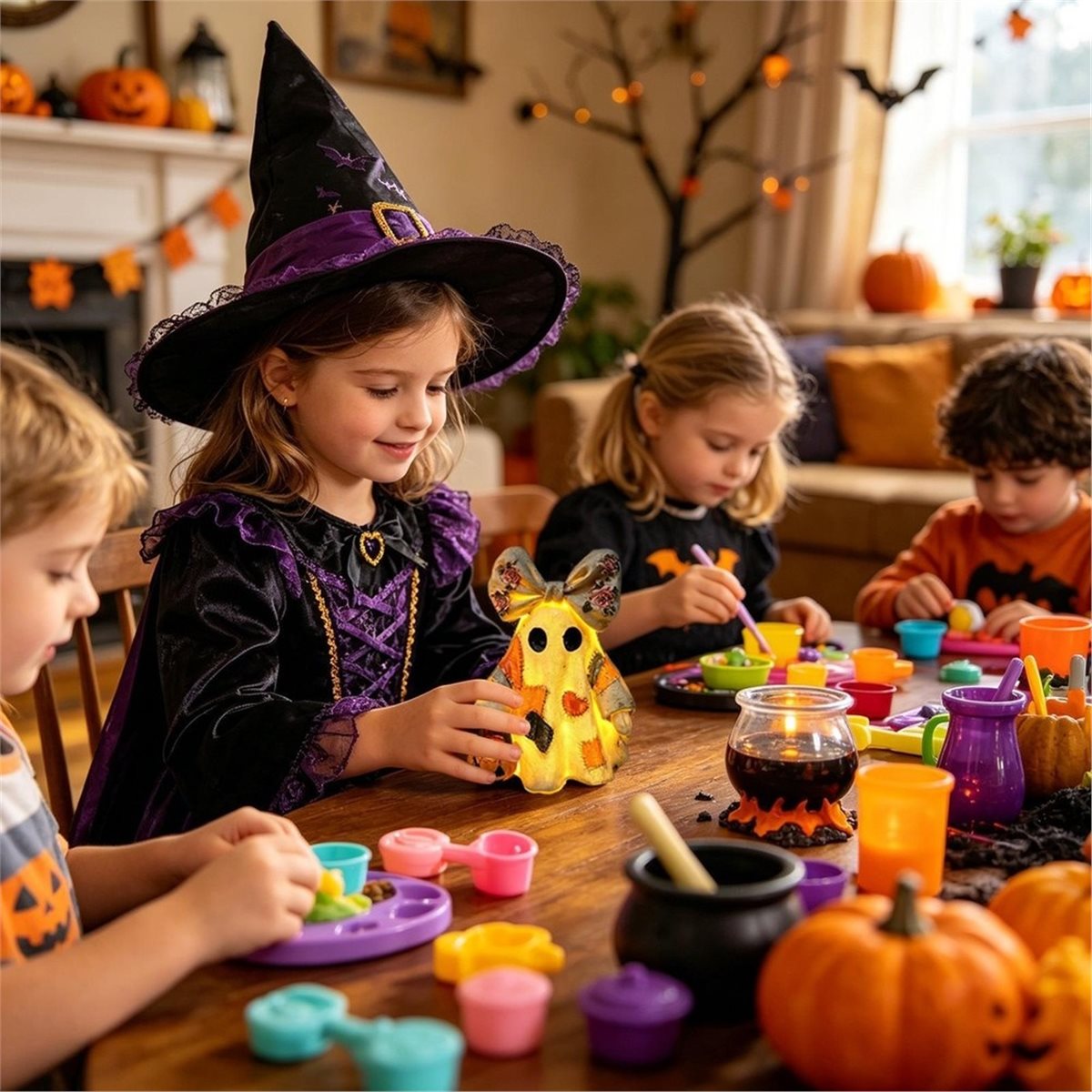 Home Decor Trend 2026 - 2026 Trend Halloween-Geisterstatue mit Beleuchtung, Halloween-Skulptur,