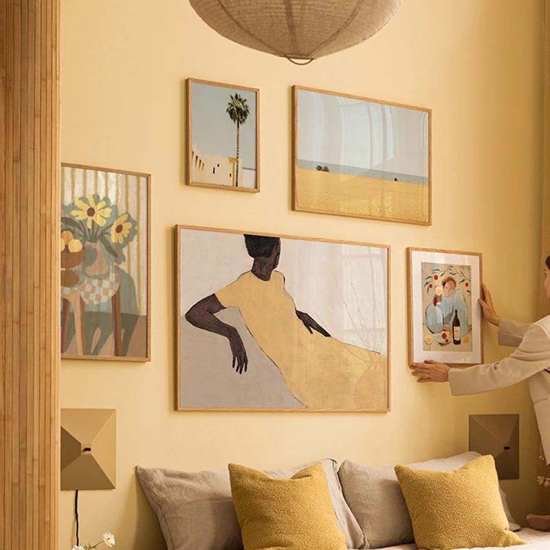 Home Decor Pt - Afrikanische Frau am Strand Poster Leinwanddrucke