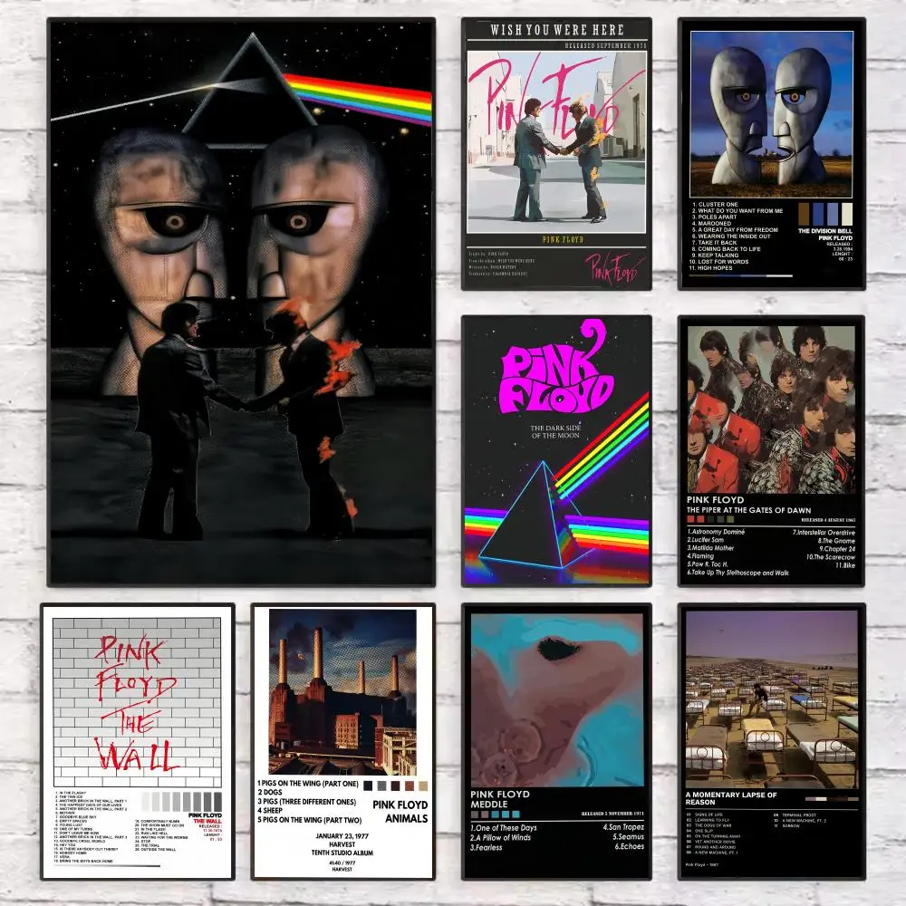 Home Decor Living Room Ideas - Pop-Rock-Band P_PinkS F_Floyd Poster Wandkunst Klebend