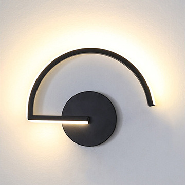 Home Decor Light - Moderne Nordische LED-Wandleuchte, Minimalistische Schwarze Geometrische