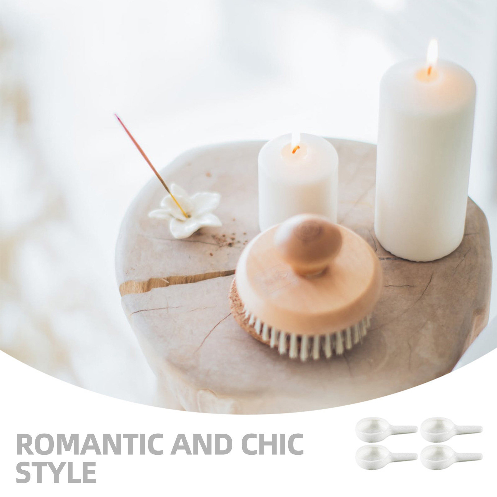 Home Decor Essentials - 4 Stück Premium Keramik-Brenner-Tablett, hitzebeständig, verdickter