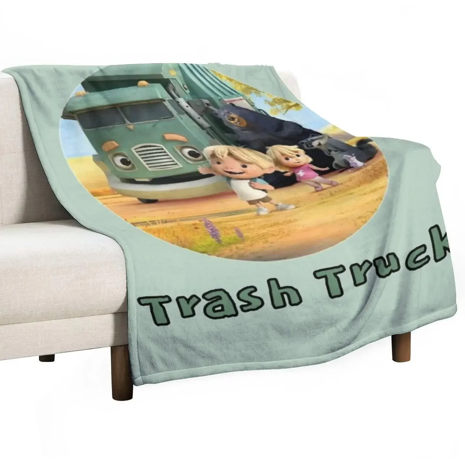 Home Decor Netflix - Trash Truck Netflix Animationsfilm Überwurfdecke, dekorative