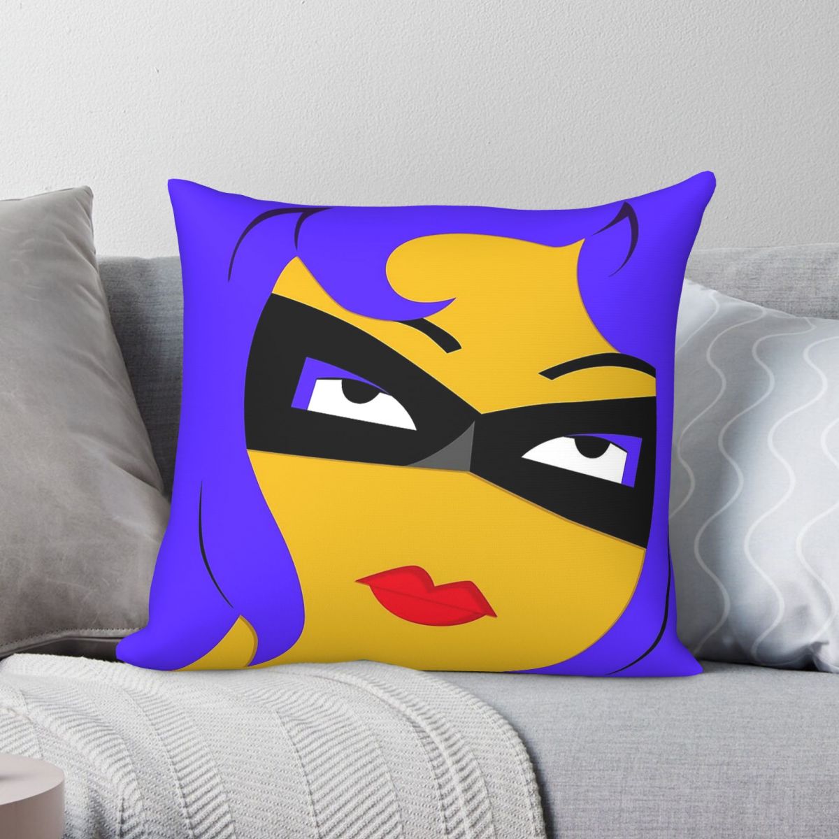 Home Decor Netflix - 2018 Netflix Masked Woman Kissenbezug, Polyester,