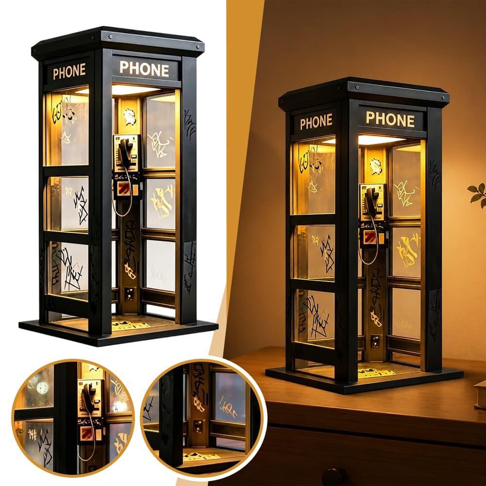 Home Decor Light - Vintage Londoner Telefonzellen-Tischlampe, Retro-Telefonzellen-Nachtlicht, dekorative Schreibtischlampe