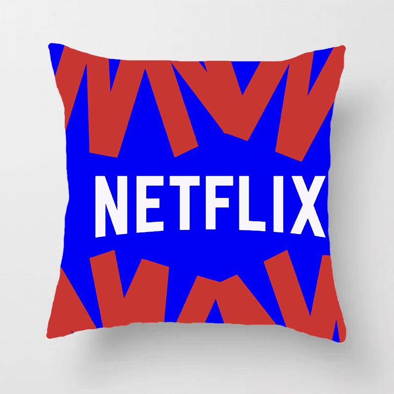 Home Decor Netflix - Kissenbezug für Sofa, Netflix-Logo, Kissenhülle, Sitzbezug,