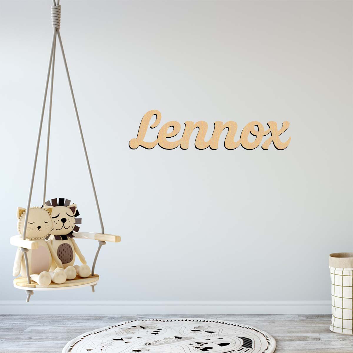 Home Decor Examples - 1 Stück Heimdekoration Lennox-Beispiel Anpassbares Buchstaben-Holzdekor
