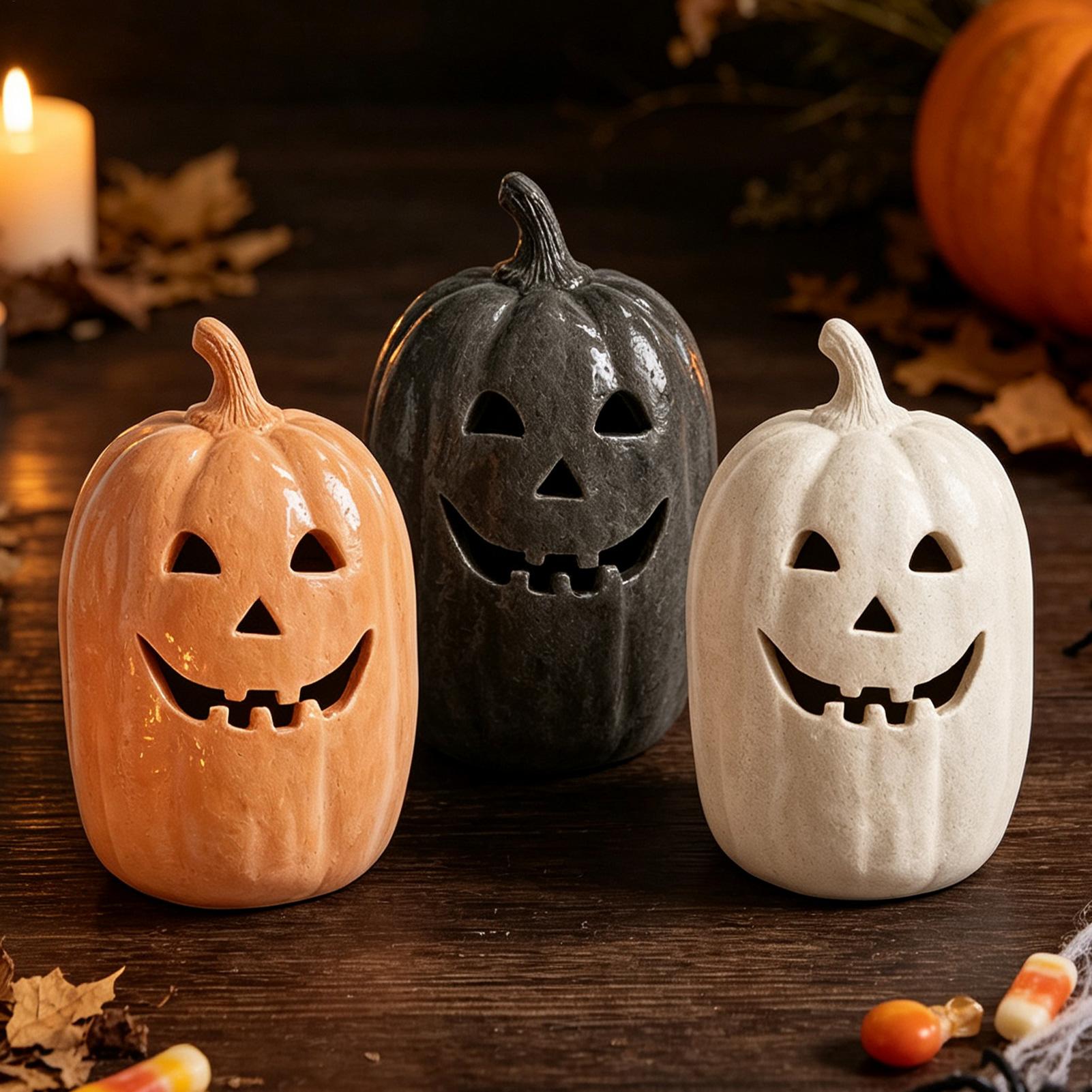 Halloween-Kürbisse aus Kunstha – Home Decor Resin Bewertung und Preis