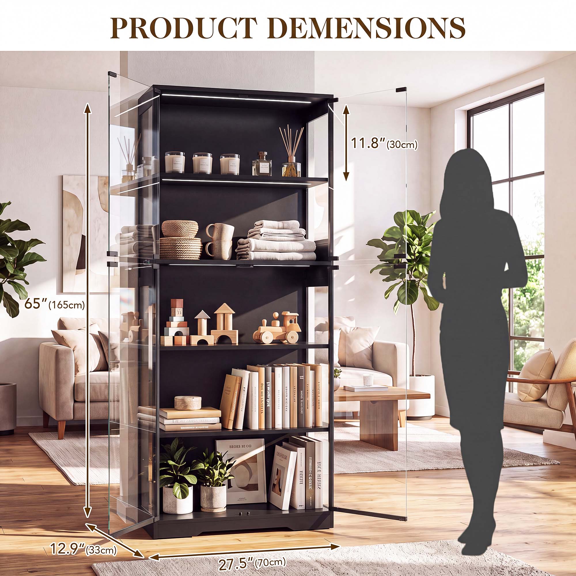 TCGBKAF 5-stufiger Vitrinensch – Home Decor Light Bewertung und Preis