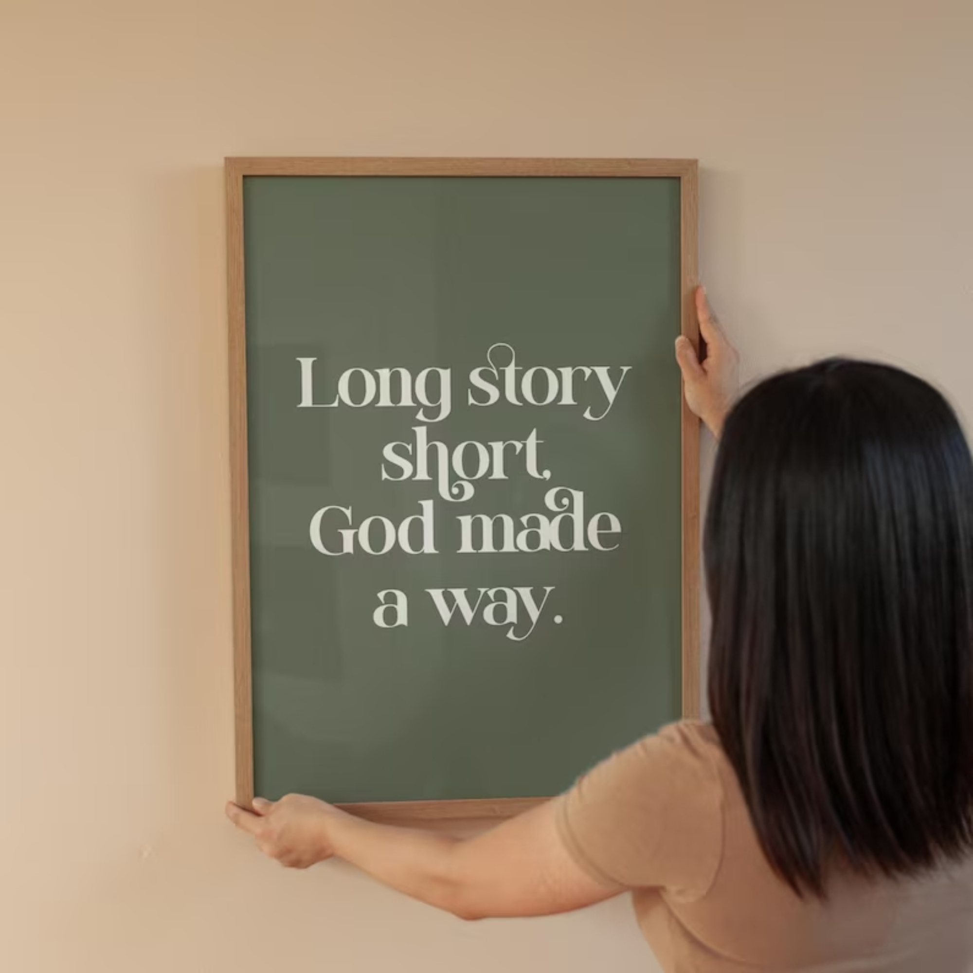 Long Story Short God Made A Wa – Home Decor On Wall Bewertung und Preis