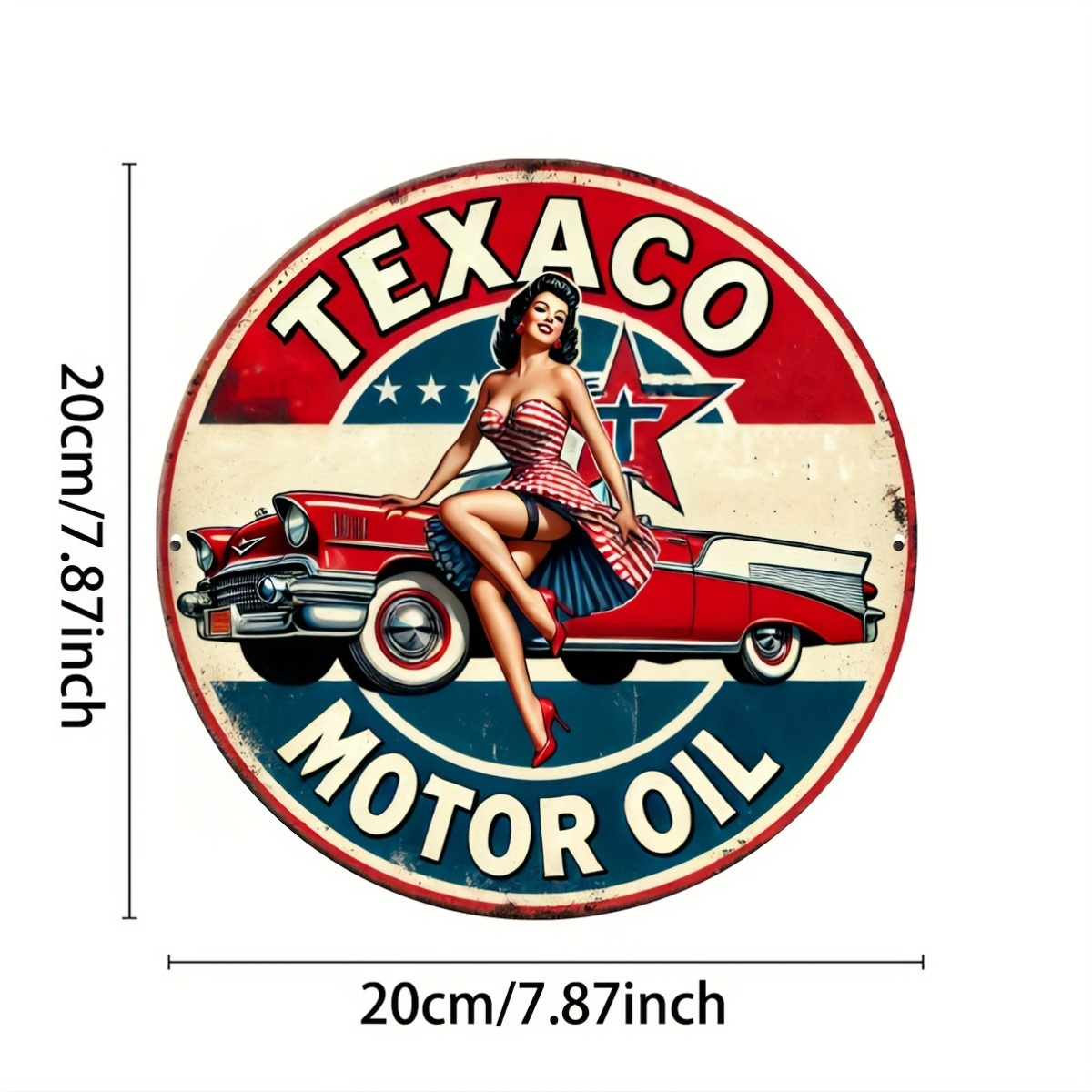 Texaco Motor Oil Vintage Alumi – Home Decor Essentials Bewertung und Preis