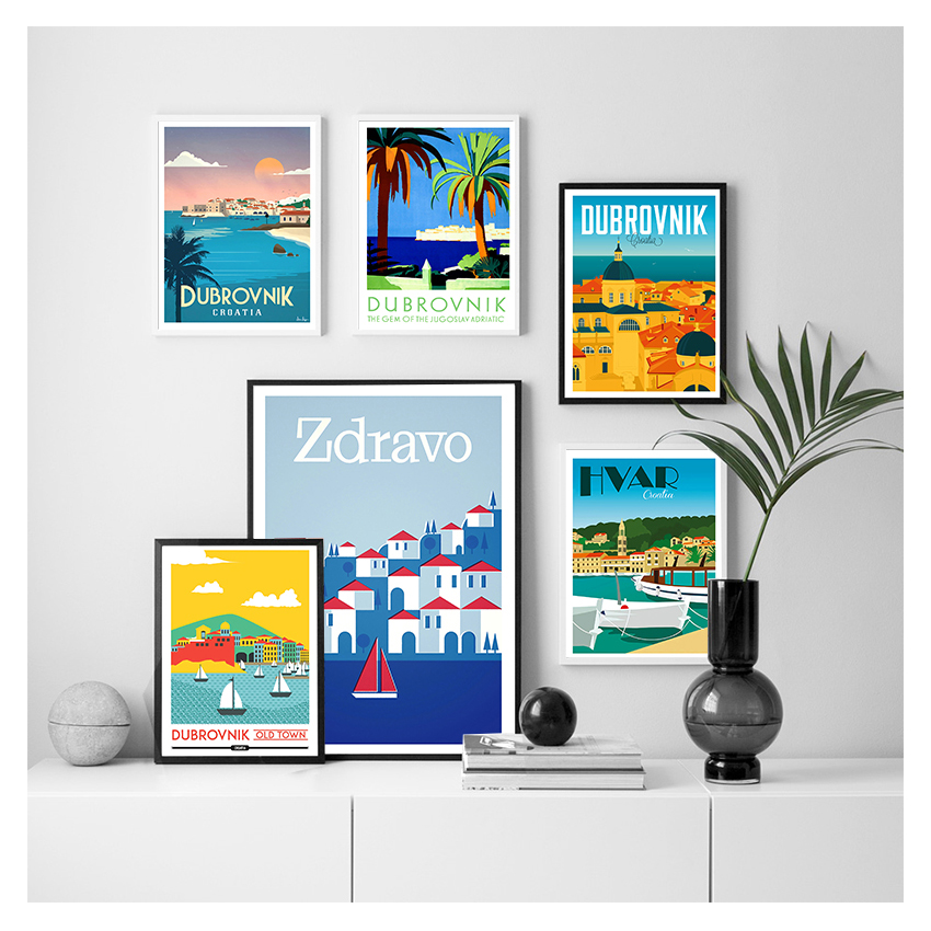 Reise Poster Leinwand Malerei  – Home Decor Zagreb Bewertung und Preis