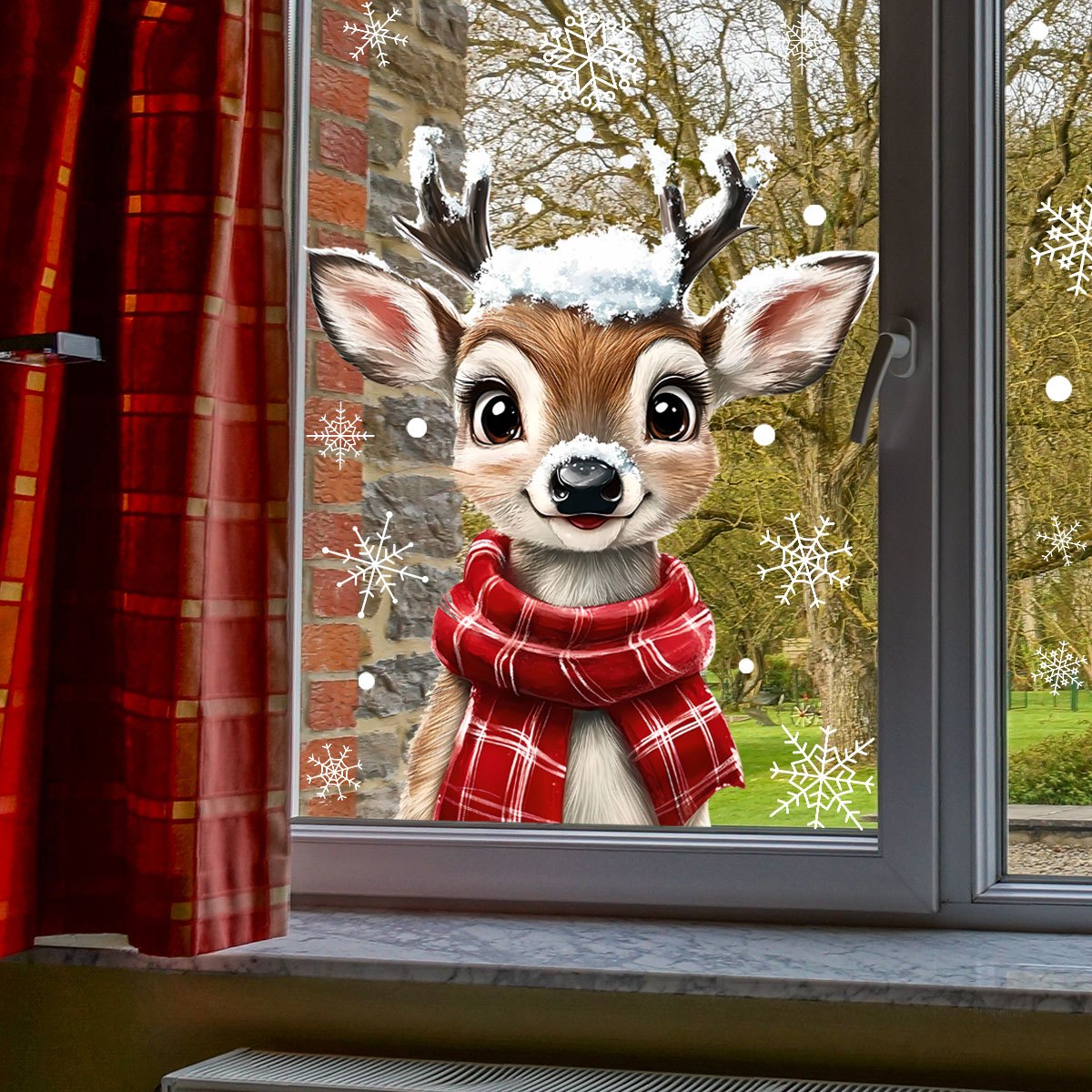 1pc Weihnachten Schal Schneefl – Home Decor Window Blinds Bewertung und Preis