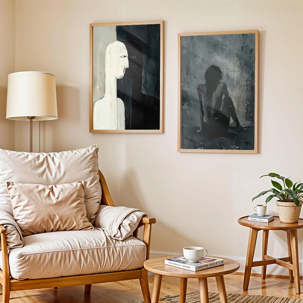 Dunkle Gemälde-Kunstdesign-Pos – Home Decor Living Room Ideas Bewertung und Preis
