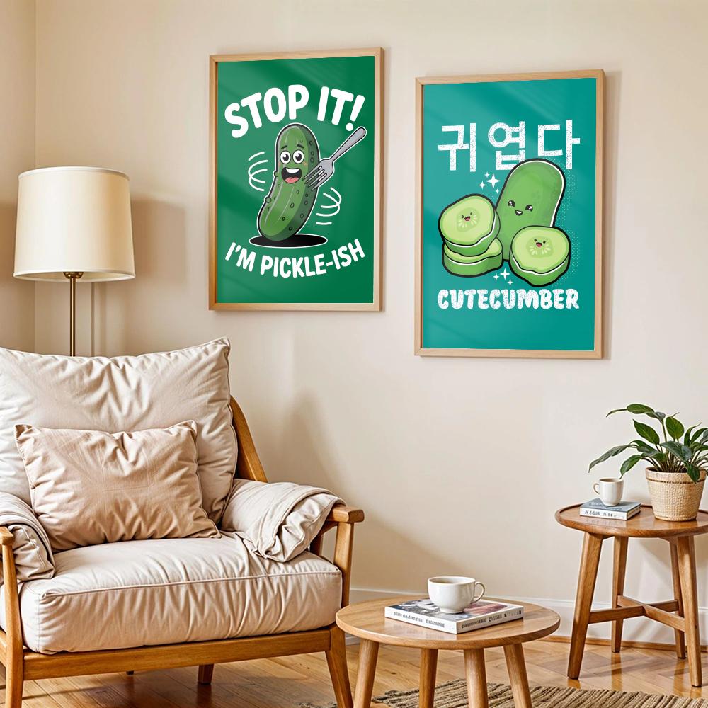 Kunstposter mit Gurken-Sauerbr – Home Decor Living Room Ideas Bewertung und Preis