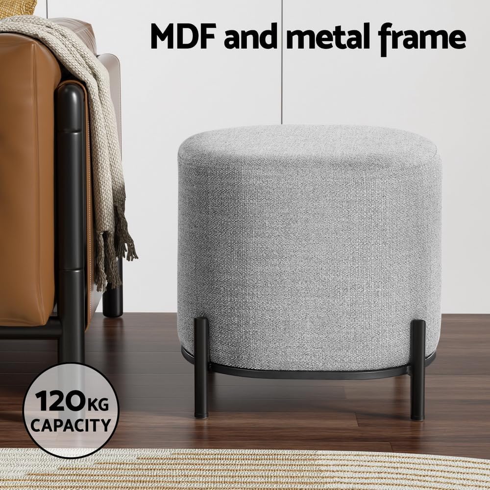 **/Ottomane, runder Fußhocker, – Home Decor Furniture Bewertung und Preis