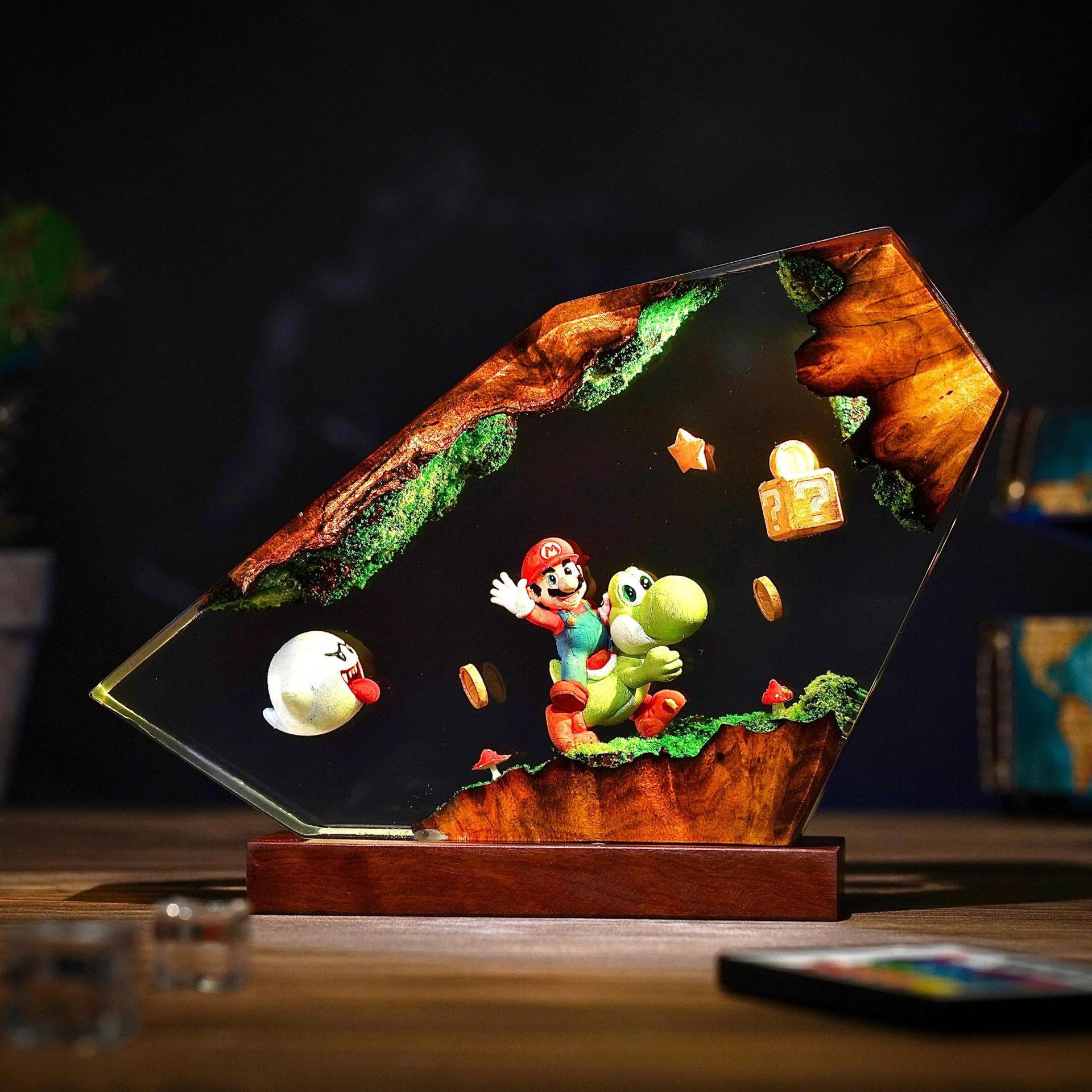 Tischlampe aus Kunstharz mit C – Home Decor Resin Bewertung und Preis