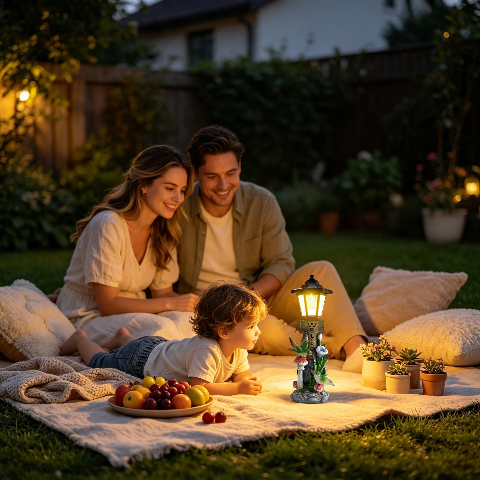 Solar-Gartenleuchten, Statue,  – Home Decor Resin Bewertung und Preis