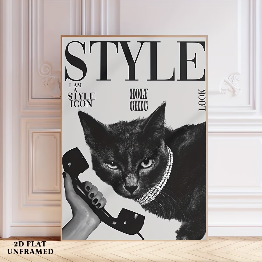 Retro-Wandkunstdruck mit schwa – Home Decor Cat Bewertung und Preis