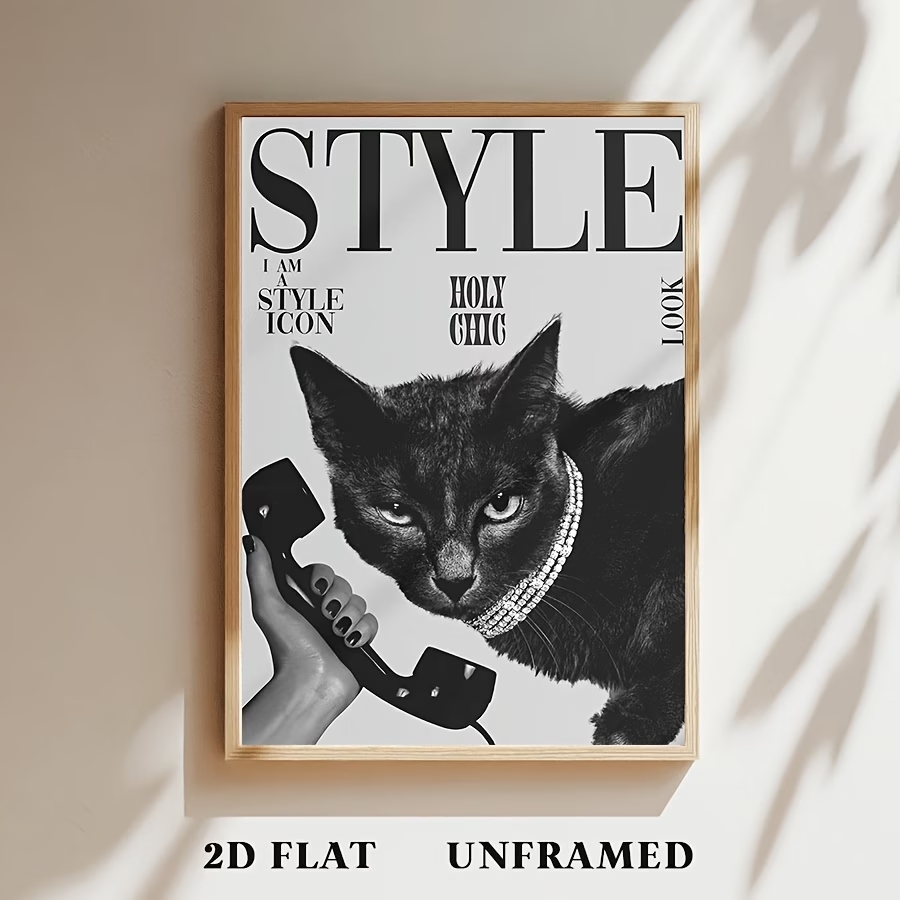 Retro-Wandkunstdruck mit schwa – Home Decor Cat Bewertung und Preis