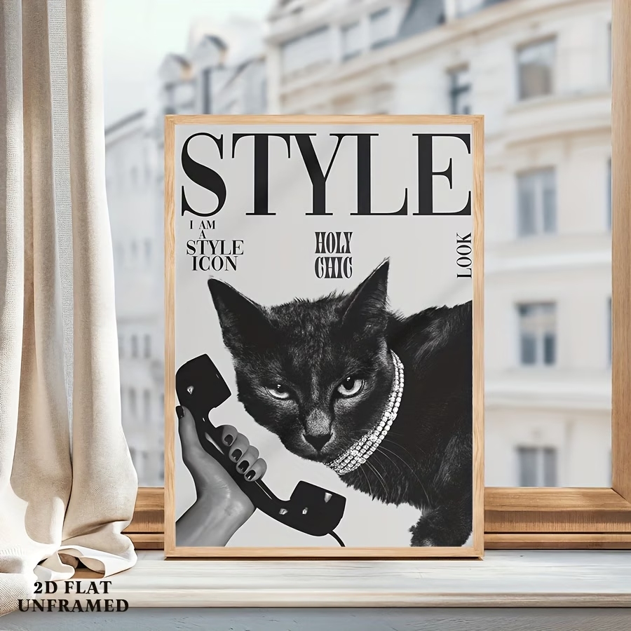 Retro-Wandkunstdruck mit schwa – Home Decor Cat Bewertung und Preis