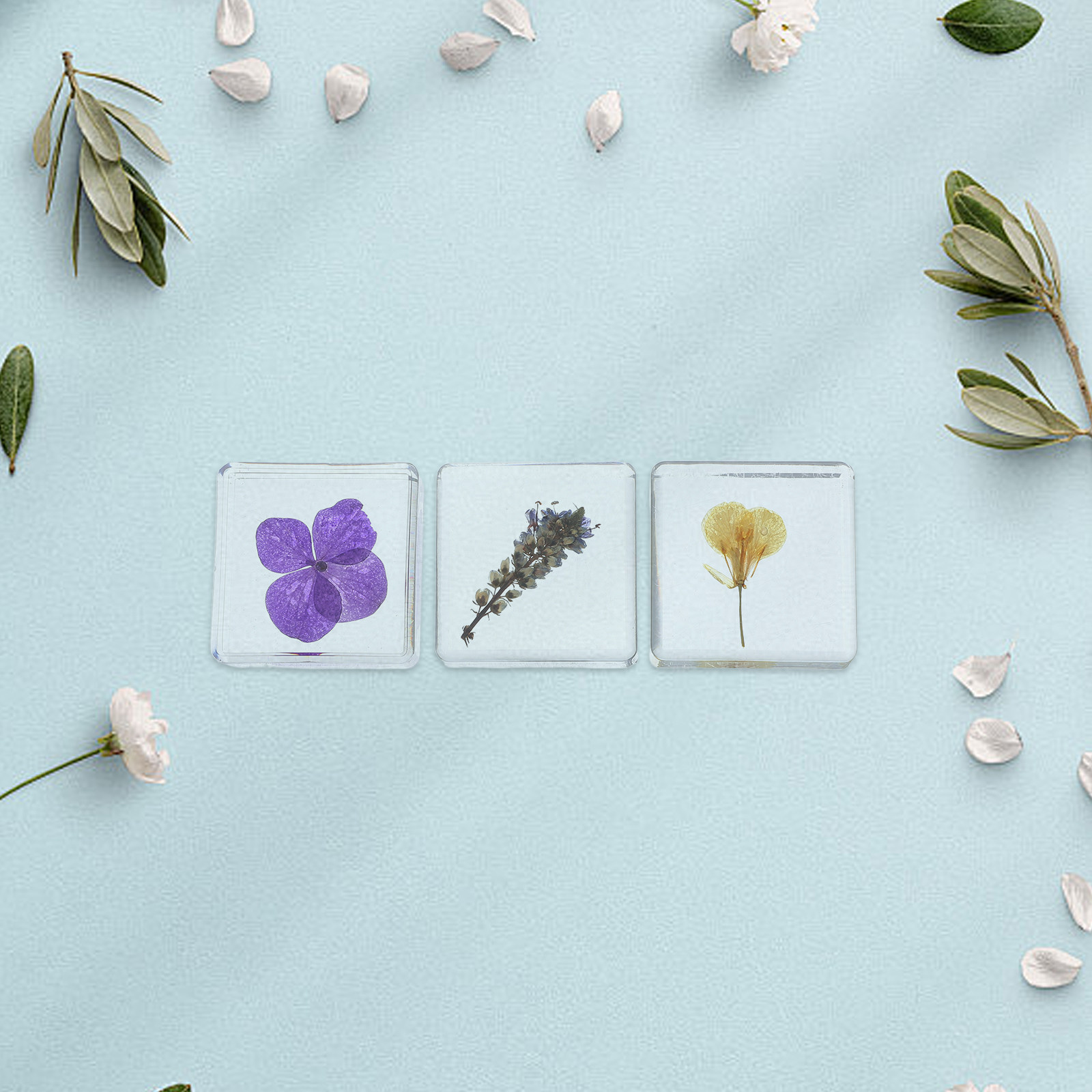 3-teiliges Blumen-Harz-Exempla – Home Decor Resin Bewertung und Preis
