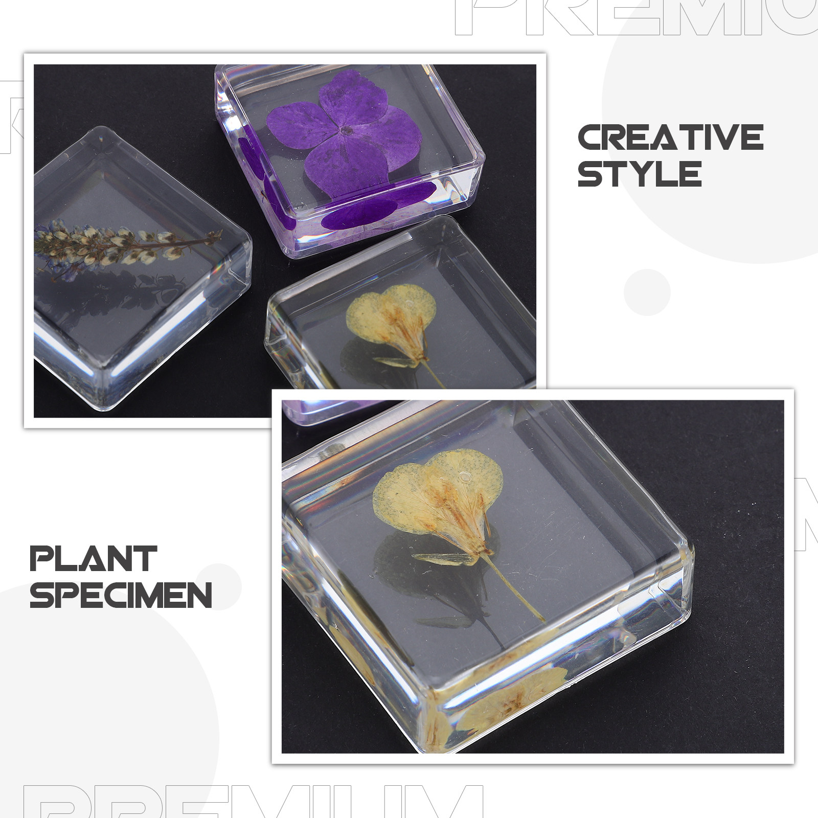 3-teiliges Blumen-Harz-Exempla – Home Decor Resin Bewertung und Preis