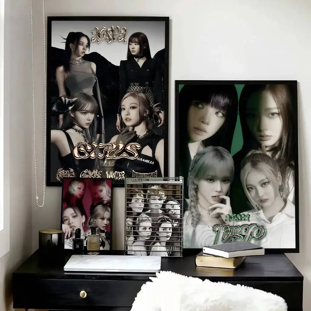 Girl Group Kpop A-Aespa Poster – Home Decor Living Room Ideas Bewertung und Preis