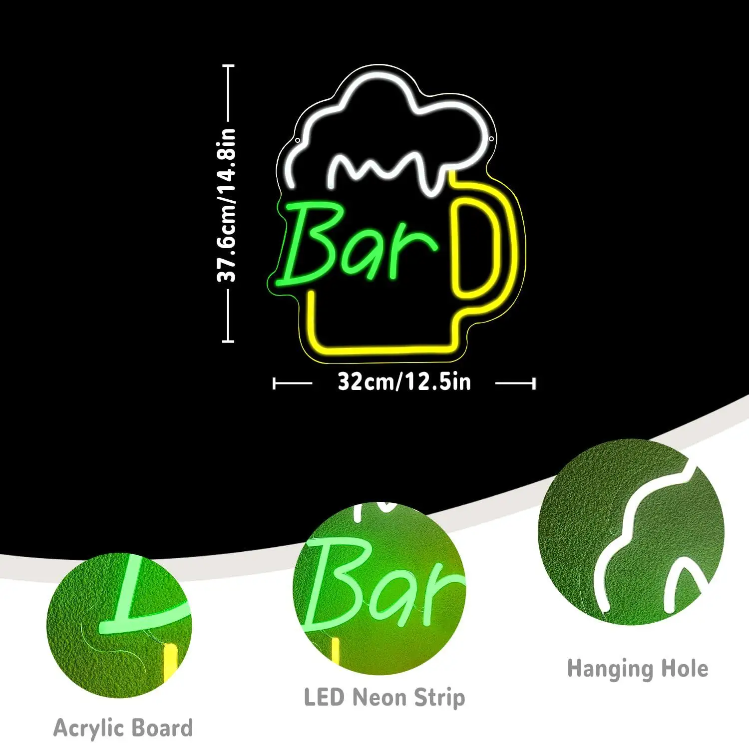 Bier-Bar Neonschild USB Dimmba – Home Decor Light Bewertung und Preis
