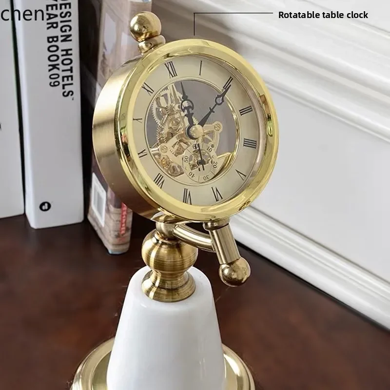 D3L19- Marmor-Tischuhr Ornamen – Home Decor Resin Bewertung und Preis