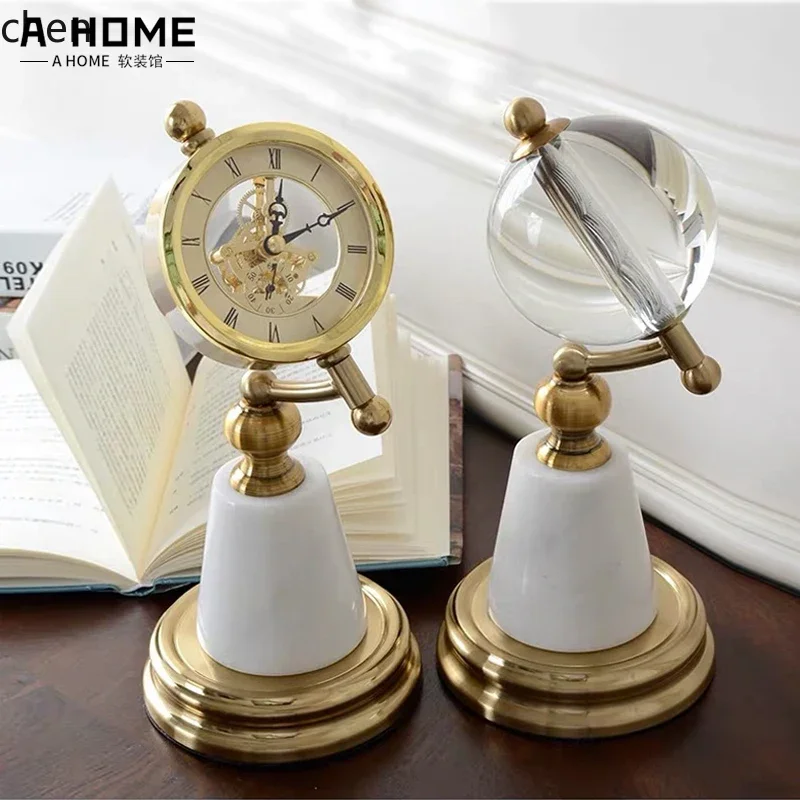 D3L19- Marmor-Tischuhr Ornamen – Home Decor Resin Bewertung und Preis