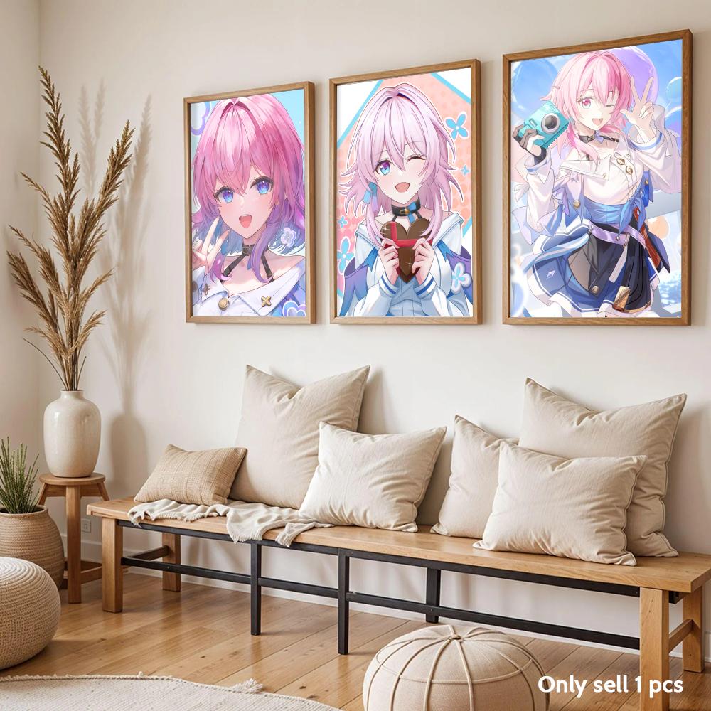 March 7th Honkai Poster Modern – Home Decor Living Room Ideas Bewertung und Preis